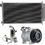 DriveMotive 3-Piece Kit A/C Compressor, 7-Groove Pulley, includes A/C Condenser, and A/C Service Kit (A/C Expansion Valve, A/C Receiver Drier, and A/C O-Ring and Gasket Seal Kit)