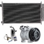 DriveMotive 3-Piece Kit A/C Compressor, 7-Groove Pulley, includes A/C Condenser, and A/C Service Kit (A/C Expansion Valve, A/C Receiver Drier, and A/C O-Ring and Gasket Seal Kit)