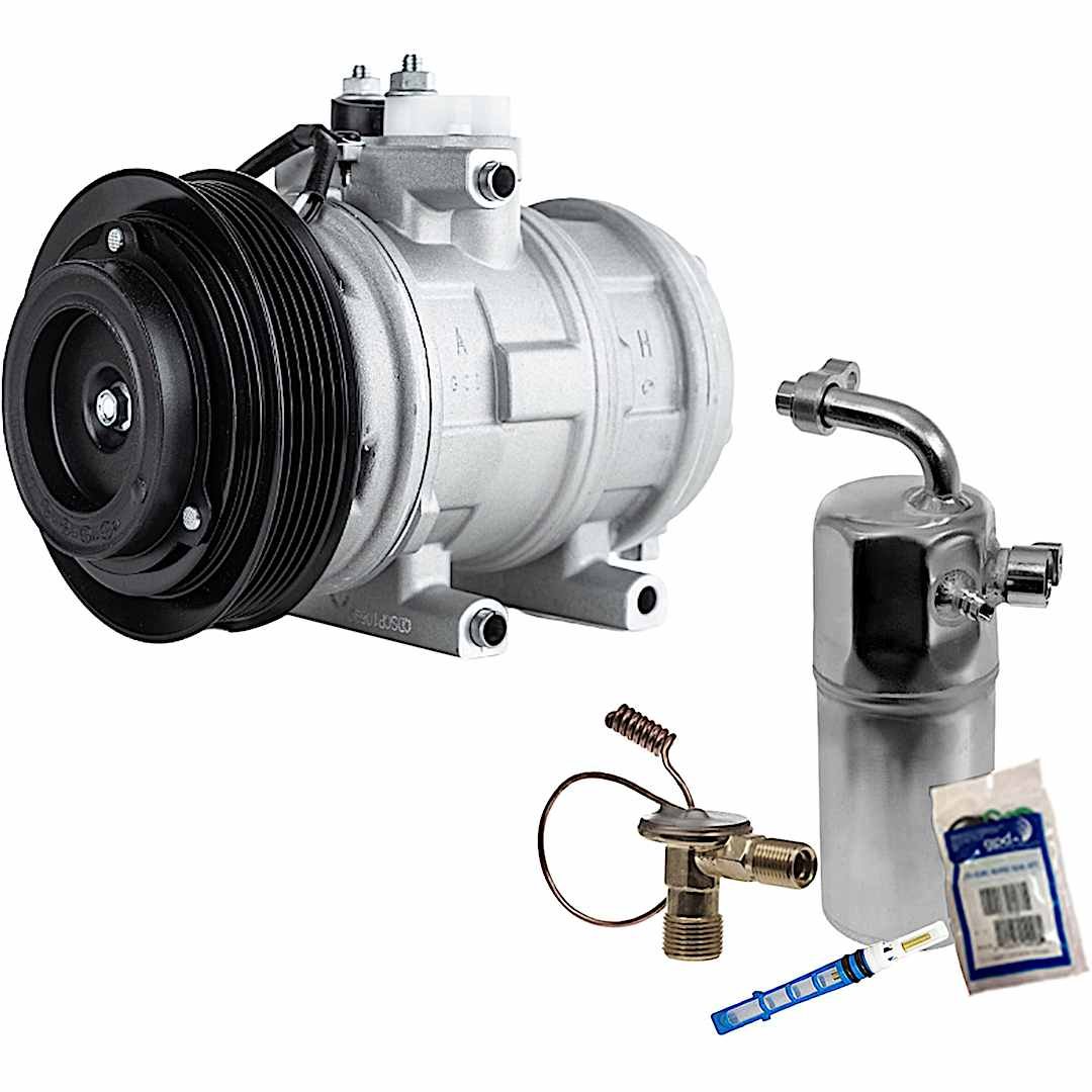 kit-063021-172_1.jpg DriveMotive 2-Piece Kit A/C Compressor Kit with A/C Service Kit (A/C Accumulator, A/C Orifice Tube, and A/C O-Ring and Gasket Seal Kit) - Image 1