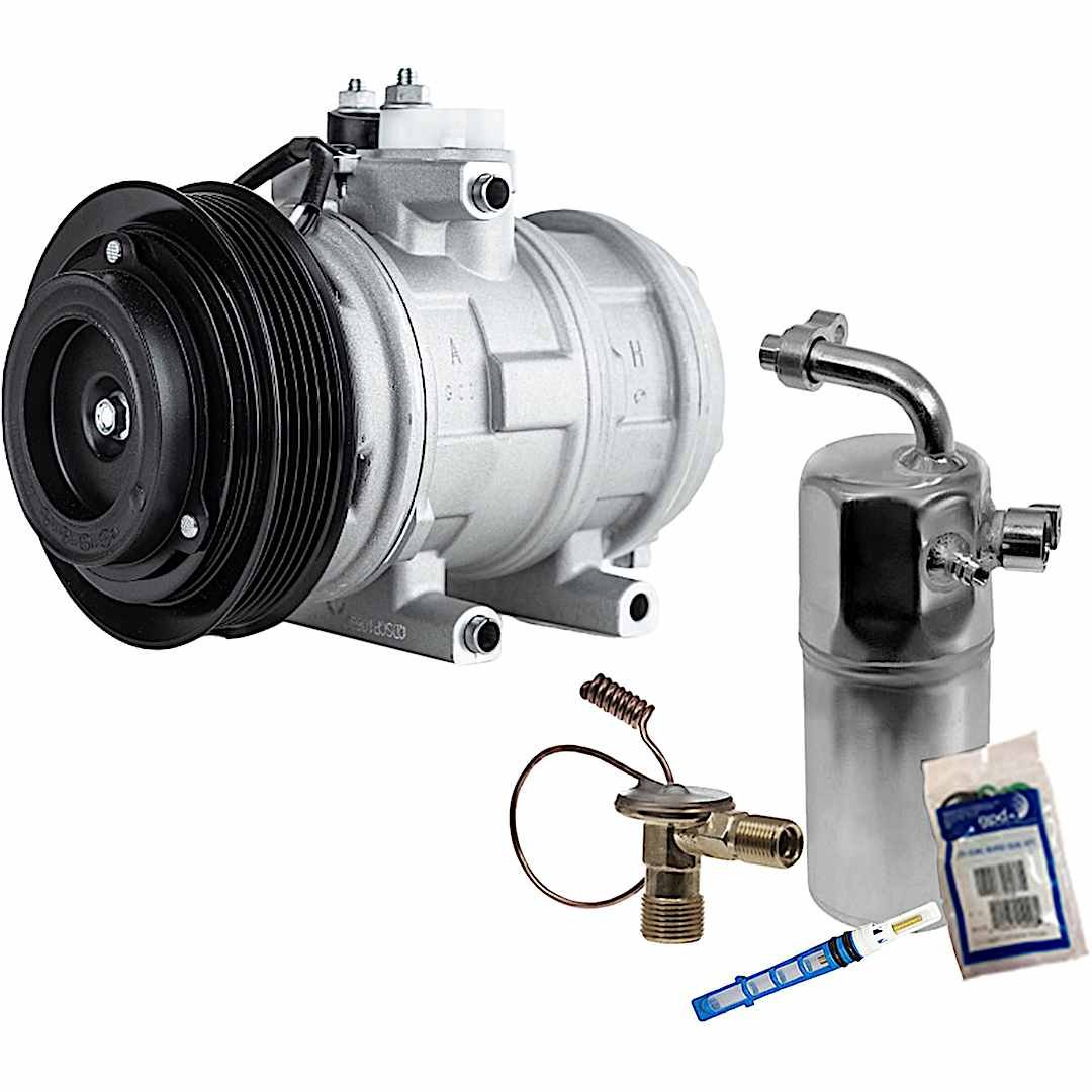 kit-063021-178_1.jpg DriveMotive 2-Piece Kit A/C Compressor Kit with A/C Service Kit (A/C Accumulator, A/C Orifice Tube, and A/C O-Ring and Gasket Seal Kit) - Image 1
