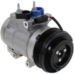 DriveMotive 3-Piece Kit A/C Compressor with A/C Condenser and A/C Service Kit, with Clutch, 6-Groove Pulley, with Hose Fitting Bolts on the Left, 4.53 in. Diameter Clutch - Image 5