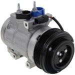 DriveMotive 2-Piece Kit A/C Compressor Kit with A/C Service Kit, with Clutch, 6-Groove Pulley, For Models without Rear Air Conditioning, with Hose Fitting Bolts on the Left, 4.53 in. Diameter Clutch - Image 2