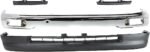 Replacement 4-Piece Kit, Front Bumper, Fleetside, RWD, Chrome, Includes (1) Bumper, (2) Headlight Filler, and (1) Valance