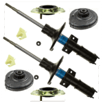 GenuineXL KIT-070224-792 Front, Driver and Passenger Side Bare Strut, Genuine Volvo