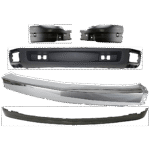 Replacement 5-Piece Kit, Front, Driver and Passenger Side, Lower Bumper, Chrome, Includes (1) Bumper, (2) Bumper End, and (2) Valance - Image 23