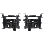 Replacement 3-Piece Kit, Front, Driver and Passenger Side Bumper, For Models With Two Piece Bumper Type, Painted Black, Includes (1) Bumper and (4) Bumper Bracket - Image 3