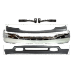 Replacement 5-Piece Kit, Front Bumper, Chrome, Includes (1) Bumper, (2) Bumper Bracket, (1) Bumper Trim, and (1) Valance