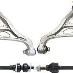 TrueDrive 4-Piece Kit Front, Driver and Passenger Side, Lower Control Arm Kit, Includes (2) Control Arm and (2) Sway Bar Link
