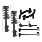 TrueDrive 8-Piece Kit Fully Loaded Struts Includes Control Arms, Sway Bar Links, and Tie Rod Ends