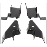Replacement 9-Piece Kit, Front Bumper, Chrome, Includes (1) Bumper, (6) Bumper Bracket, (1) Bumper Cover, and (1) Valance - Image 4