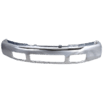 Replacement 6-Piece Kit Front Bumper, For Models Without Fender Flare Holes, Chrome, Includes (1) Bumper, (4) Bumper Bracket, and (1) Bumper Cover - Image 3