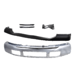 Replacement 5-Piece Kit Front Bumper, For Models Without Fender Flare Holes, Chrome, Includes (1) Bumper, (3) Bumper Bracket, and (1) Bumper Cover