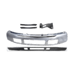 Replacement 5-Piece Kit Front Bumper, Chrome, Includes (1) Bumper, (3) Bumper Bracket, and (1) Valance - Image 23