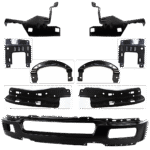 Replacement 9-Piece Kit, Front Bumper, Paint to Match, Includes (1) Bumper and (8) Bumper Bracket