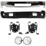 Replacement 6-Piece Kit, Front Bumper, Chrome, Includes (1) Bumper, (2) Bumper Bracket, (2) Fog Light, and (1) Valance