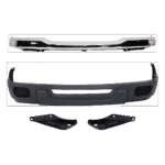 Replacement 4-Piece Kit, Front Bumper, Chrome, Includes (1) Bumper, (2) Bumper Bracket, and (1) Valance - Image 16