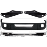 Replacement 4-Piece Kit, Front Bumper, Chrome, Includes (1) Bumper, (2) Bumper Bracket, and (1) Valance