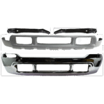 Replacement 4-Piece Kit, Front Bumper, Chrome, Includes (1) Bumper, (2) Bumper Bracket, and (1) Valance