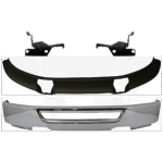 Replacement 4-Piece Kit Front Bumper, Chrome, Includes (1) Bumper, (2) Bumper Bracket, and (1) Valance