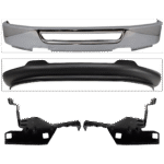Replacement 4-Piece Kit, Front Bumper, Chrome, Includes (1) Bumper, (2) Bumper Bracket, and (1) Valance