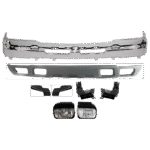 Replacement 8-Piece Kit, Front Bumper, Chrome, Includes (1) Bumper, (4) Bumper Bracket, (2) Fog Light, and (1) Valance - Image 26