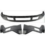 Replacement 3-Piece Kit, Front Bumper, Painted Black, Includes (1) Bumper and (2) Bumper Bracket