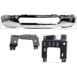 Replacement 3-Piece Kit, Front Bumper, Chrome, Includes (1) Bumper and (2) Bumper Bracket