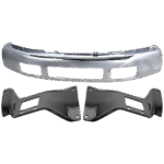 Replacement 3-Piece Kit, Front Bumper, Chrome, Includes (1) Bumper and (2) Bumper Bracket