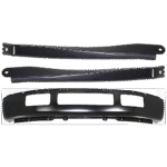 Replacement 3-Piece Kit, Front Bumper, Outer Mounting Bracket, For Models With Fender Flare Holes, Paint to Match, Includes (1) Bumper and (2) Bumper Bracket