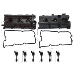 Replacement 8-Piece Kit Driver and Passenger Side Valve Cover, Includes (6) Ignition Coil and (2) Valve Cover