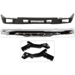 Replacement 4-Piece Kit, Front Bumper, Chrome, Includes (1) Bumper, (2) Bumper Bracket, and (1) Bumper Cover