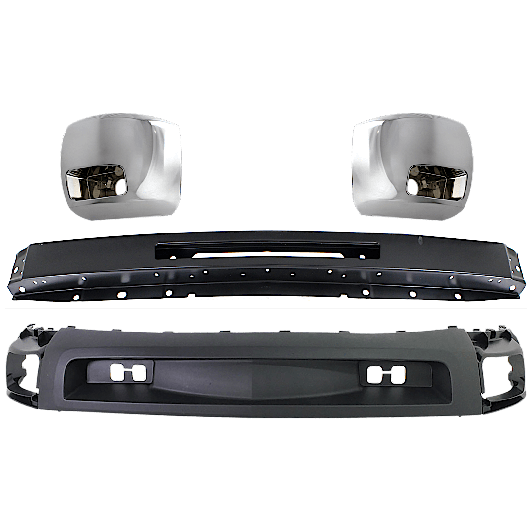 kit-071924-20_1.png Replacement 4-Piece Kit, Front Bumper, Primed, Includes (1) Bumper, (2) Bumper End, and (1) Valance - Image 1