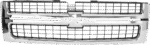 Replacement 7-Piece Kit Grille Chrome Shell with Textured Black Insert, Includes (1) Bumper, (2) Bumper End, (2) Fog Light, (1) Grille, and (1) Valance - Image 19