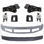 Replacement 7-Piece Kit, Front Bumper, Paint to Match, Includes (1) Bumper, (4) Bumper Bracket, (1) Fog Light, and (1) Valance