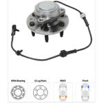 Replacement 11-Piece Kit Steering Rack with Control Arms, Wheel Hubs, Tie Rod Ends, Ball Joints, and Sway Bar Links, Power, RWD - Image 15