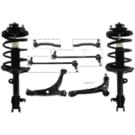 TrueDrive 8-Piece Kit Fully Loaded Struts with Control Arms, Sway Bar Links, and Tie Rod Ends
