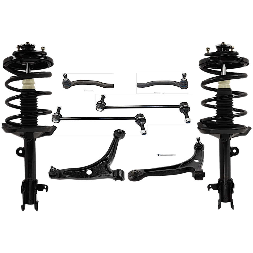 kit-072324-c124_1.png TrueDrive 8-Piece Kit Fully Loaded Struts with Control Arms, Sway Bar Links, and Tie Rod Ends - Image 1