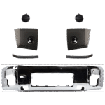 Replacement 6-Piece Kit, Front Bumper, Chrome, Includes (1) Bumper, (2) Bumper End, (2) Bumper Trim, and (1) Fog Light Cover