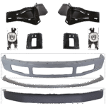 Replacement 9-Piece Kit, Front Bumper, Paint to Match, Includes (1) Bumper, (4) Bumper Bracket, (1) Bumper Trim, (2) Fog Light, and (1) Valance