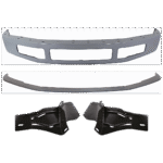 Replacement 4-Piece Kit, Front Bumper, Paint to Match, Includes (1) Bumper, (2) Bumper Bracket, and (1) Bumper Trim
