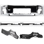 Replacement 5-Piece Kit, Front Bumper, Chrome, Includes (1) Bumper and (4) Bumper Bracket