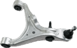 TrueDrive 4-Piece Kit Front, Driver and Passenger Side, Lower Control Arms, Includes (2) Control Arm and (2) Sway Bar Link - Image 2