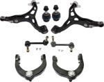 TrueDrive 8-Piece Kit Control Arm Includes (2) Ball Joint, (4) Control Arm, and (2) Sway Bar Link