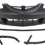 Replacement 4-Piece Kit, Front Primed Bumper Cover, Includes (2) Bumper Bracket, (1) Bumper Cover, and (1) Valance