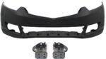 Replacement 3-Piece Kit, Front Primed Bumper Cover, Includes (2) Bumper Bracket and (1) Bumper Cover