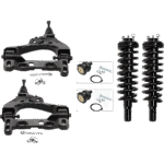 TrueDrive 6-Piece Kit Front, Driver and Passenger Side Suspension with Ball Joints, Control Arms, and Loaded Struts