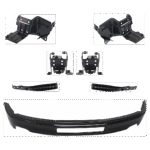 Replacement 7-Piece Kit, Bumper, Painted Black, Includes (1) Bumper and (6) Bumper Bracket