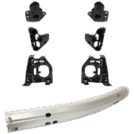 Replacement 7-Piece Kit Bumper Reinforcement, Aluminum, Includes (6) Bumper Bracket and (1) Bumper Reinforcement