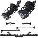TrueDrive 8-Piece Kit Fully Loaded Struts with Control Arms, Sway Bar Links, and Tie Rod Ends