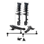 TrueDrive 8-Piece Kit Fully Loaded Struts Includes Ball Joints, Control Arms, and Sway Bar Links, AWD